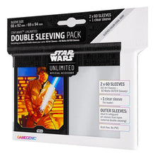 Load image into Gallery viewer, Gamegenic Star Wars Unlimited Art Sleeves Double Sleeving Pack - Luke Skywalker
