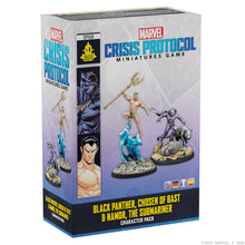 Load image into Gallery viewer, Marvel Crisis Protocol Black Panther, Chosen of Bast & Namor, the Sub-Mariner