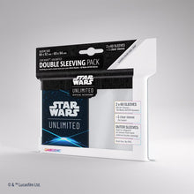Load image into Gallery viewer, Gamegenic Star Wars Unlimited Art Sleeves Double Sleeving Pack - Space Blue