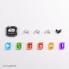 Load image into Gallery viewer, Gamegenic Star Wars Unlimited Acrylic Tokens PRO