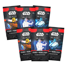 Load image into Gallery viewer, Star Wars Unlimited - Spark of Rebellion Booster Box Card Packs