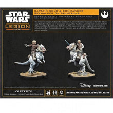 Load image into Gallery viewer, Star Wars: Legion – Captain Solo &amp; Commander Skywalker on Tauntuns