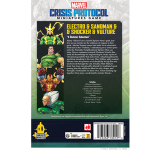 Marvel Crisis Protocol Electro & Sandman & Shocker & Vulture (17th May)