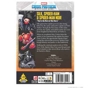 Marvel Crisis Protocol Silk, Spider-Ham & Spider-Man Noir
