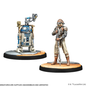 Star Wars Shatterpoint Fearless and Inventive: Luke Skywalker Squad Pack R2D2 Leia Organa