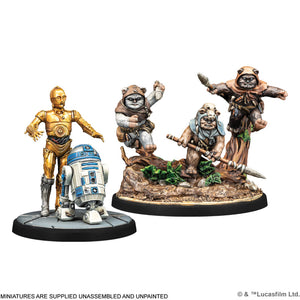 Star Wars Shatterpoint: Yub Nub Squad Pack R2-D2 C-3PO Ewoks