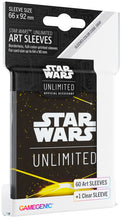 Load image into Gallery viewer, Gamegenic Star Wars Unlimited Art Sleeves - Card Back Yellow