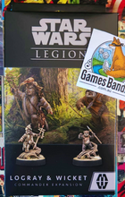 Load image into Gallery viewer, Star Wars Legion Logray &amp; Wicket Commander Expansion