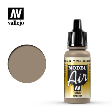 Vallejo - Model Air - Yellow Brown 17 ml