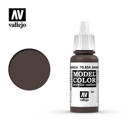 Vallejo Model Colour - Brown Glaze 17 ml Old Formulation