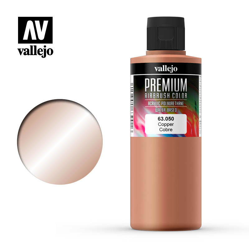 Vallejo - Premium Colour - Pearl & Metallics Copper 200ml