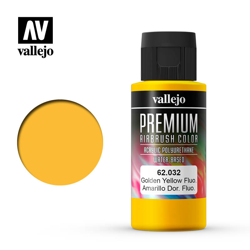 Vallejo - Premium Colour - Fluorescent Gondel Yellow 60 ml