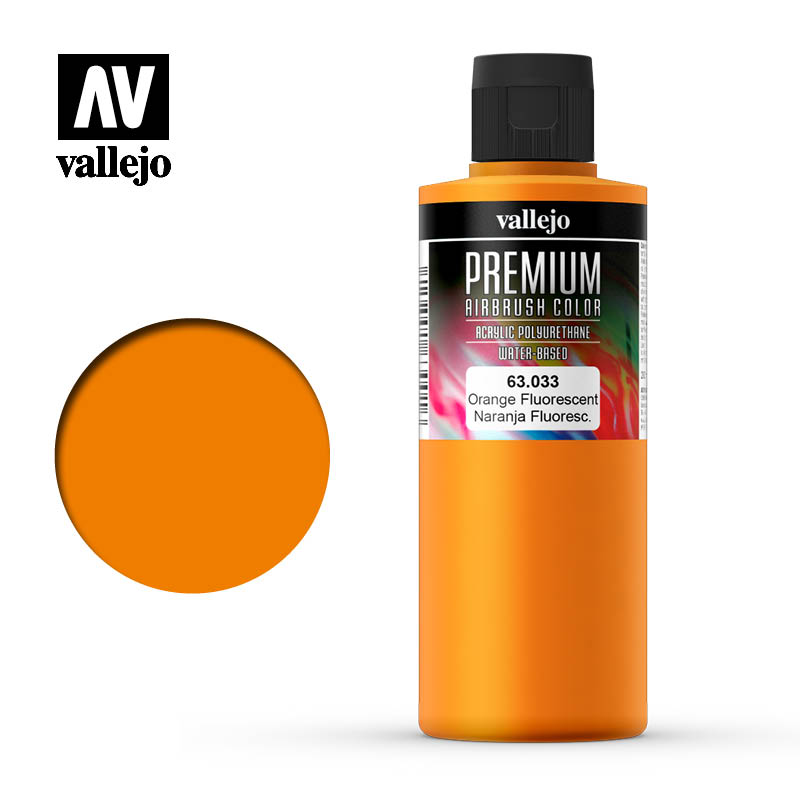 Vallejo - Premium Colour - Fluorescent Orange 200ml