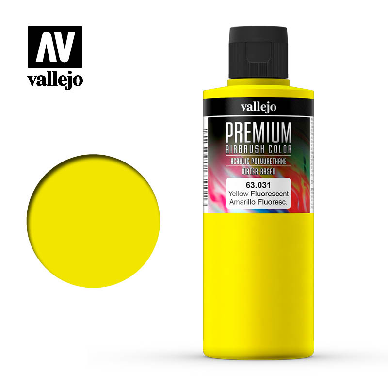 Vallejo - Premium Colour - Fluorescent Yellow 200ml