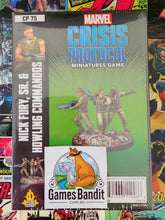 Load image into Gallery viewer, Marvel Crisis Protocol Nick Fury Sr &amp; the Howling Commandos