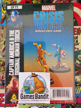 Load image into Gallery viewer, Marvel Crisis Protocol Captain America &amp; the Original Human Torch