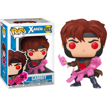 Load image into Gallery viewer, X-Men - Gambit with Cards Translucent Glow in the Dark Pop! Vinyl Figure