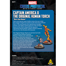 Load image into Gallery viewer, Marvel Crisis Protocol Captain America and the Original Human Torch