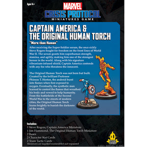 Marvel Crisis Protocol Captain America and the Original Human Torch