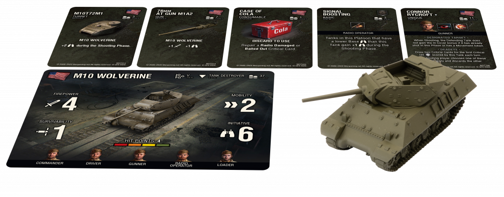 PREORDER World of Tanks Miniatures Game Wave 3 American M10 Wolverine (Tank Destroyer)