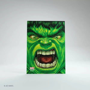 GameGenic Marvel Champions Art Card Sleeves - Hulk Sleeves (66mm x 91mm) (50 Sleeves) [PREORDER]