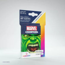 Load image into Gallery viewer, GameGenic Marvel Champions Art Card Sleeves - Hulk Sleeves (66mm x 91mm) (50 Sleeves) [PREORDER]