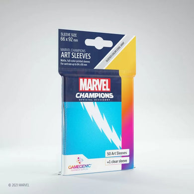 GameGenic Marvel Champions Art Card Sleeves - Quicksilver Sleeves (66mm x 91mm) (50 Sleeves) [Preorder]