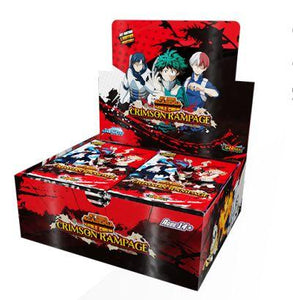 My Hero Academia Collectible Card Game Booster Box Wave 2 Crimson Rampage