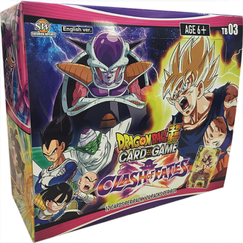 clash of fates booster box Collide: Ultra clear polypropylene pockets on a black textured backing Dragon Ball Super Card Game