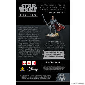 Star Wars Legion Moff Gideon Commander Expansion