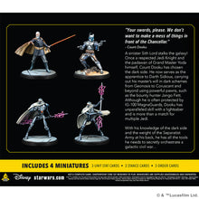 Load image into Gallery viewer, Star Wars Shatterpoint Twice the Pride: Count Dooku Squad Pack