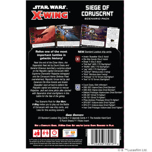 Star Wars X-Wing 2nd Edition Siege of Coruscant Battle Pack